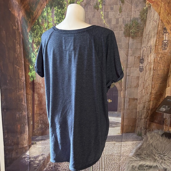 Sonoma Blue Relaxed Boxy Short Sleeve Top - Picture 2 of 3